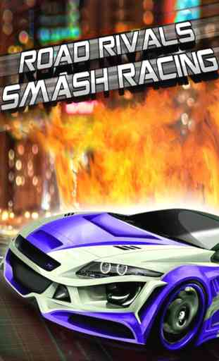 ``A Road Rivals Smash Traffic Riot Racing Game 1