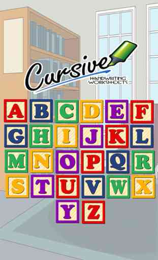 A to Z Cursive Writing Worksheets 1