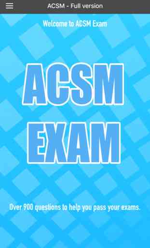 ACSM Exam 1