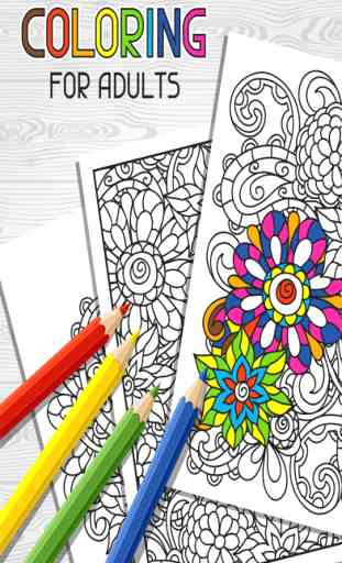 Animals Adult Coloring Book Pages for Anti-Stress 1