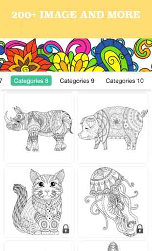 Animals Adult Coloring Book Pages for Anti-Stress 4