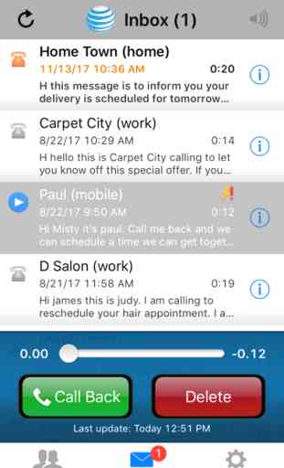 AT&T Voicemail Viewer (Home) 1