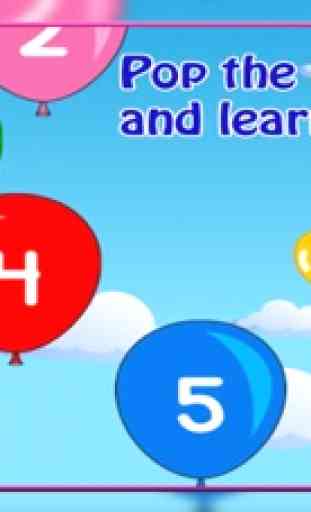 Balloon Popping for babies - Learn ABC and Numbers 3