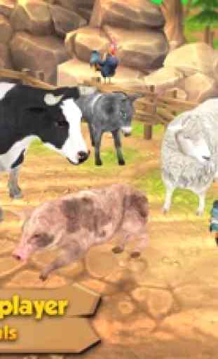 Farm Animal Family Online - Multiplayer Simulator 1