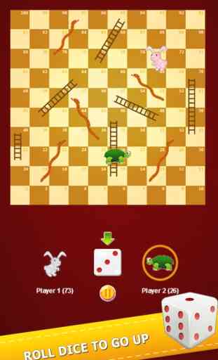Flashy Snake And Ladders Game Two Player Classic 2