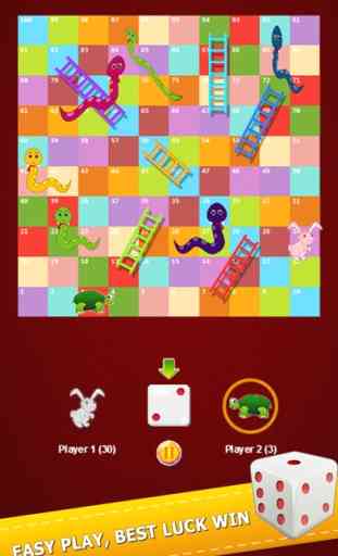 Flashy Snake And Ladders Game Two Player Classic 4