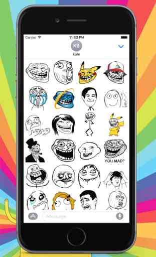 Funny Sticker - Emoji for iMessage keyboard 2