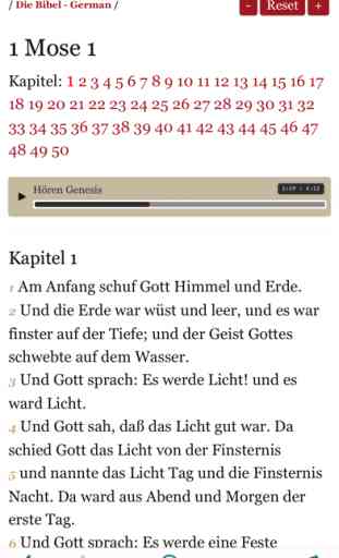German Holy Bible Audio and Text - Luther Version 2