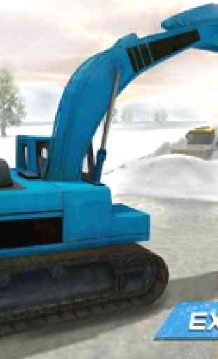 Heavy Snow Excavator Simulator - Plow Truck Rescue 2