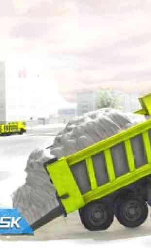 Heavy Snow Excavator Simulator - Plow Truck Rescue 4