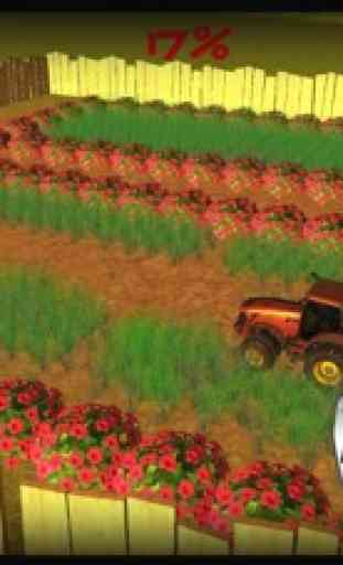 Lawn mowing & harvest 3d Tractor farming simulator 2
