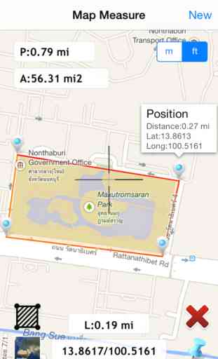 map measure planimeter : land area and distance 2