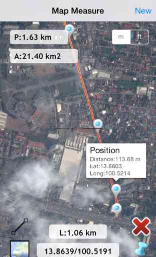 map measure planimeter : land area and distance 3