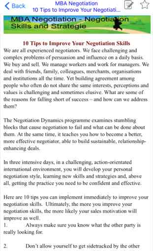 MBA Negotiation - Negotiation Skills and Strategie 2