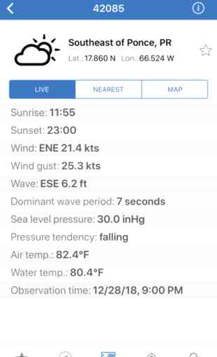NOAA Buoys Live Marine Weather 1