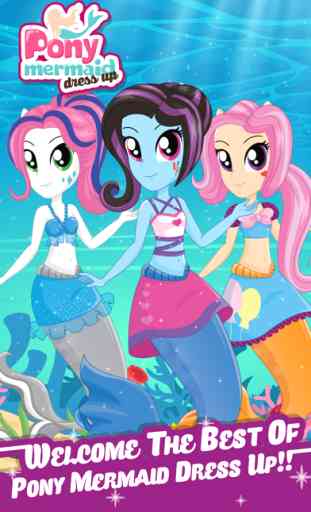 Pony Dress Up Game for Girls - Create Your Mermaid 1
