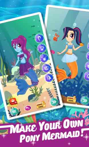 Pony Dress Up Game for Girls - Create Your Mermaid 3