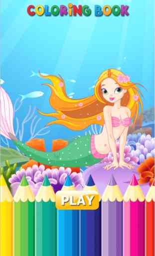 Princess Mermaid - Coloring book for me & children 1