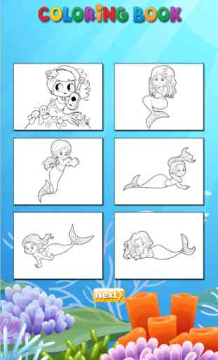 Princess Mermaid - Coloring book for me & children 3