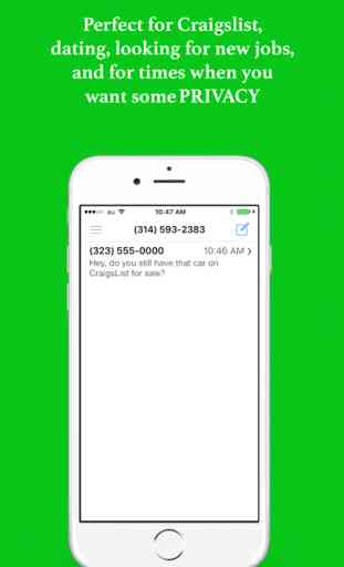 Private Texting - Phone Number for Anonymous Text 4