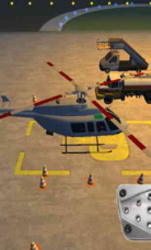 Real Helicopter Driving & Airport Parking Game 3