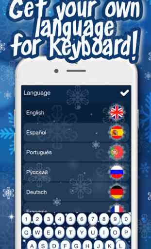 Winter Keyboard Theme – Frozen Skins, Emoji & Font 4