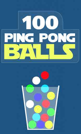 100 Ping Pong Balls - 3 Mini Physics Games Of Catching Balls in a Cup - Classic, Reverse and Mixed 1
