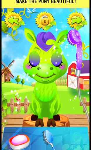 A Baby Pony Little Pet Spa Doctor - my pets vet hair salon & makeover dress up games for girls kids 1