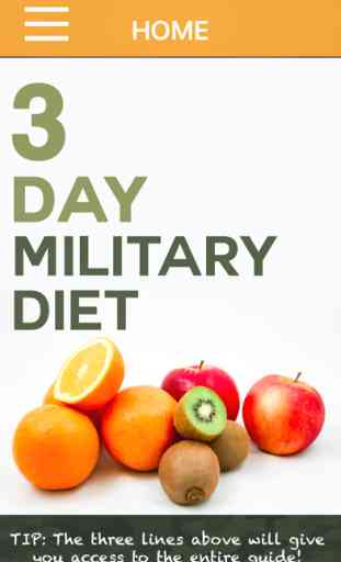3 Day Military Diet Guide 1