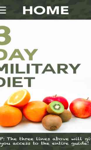 3 Day Military Diet Guide 4