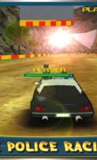 3D Destruction By Police Car - Racing The Big Drift Race 1