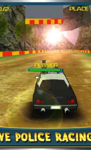3D Destruction By Police Car - Racing The Big Drift Race 4
