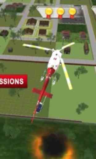 911 Ambulance Rescue Helicopter Simulator 3D Game 4