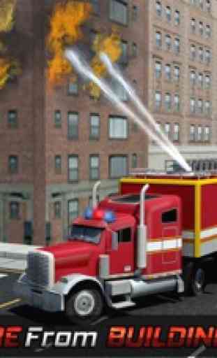 911 Emergency Ambulance Driver Duty: Fire-Fighter Truck Rescue 2