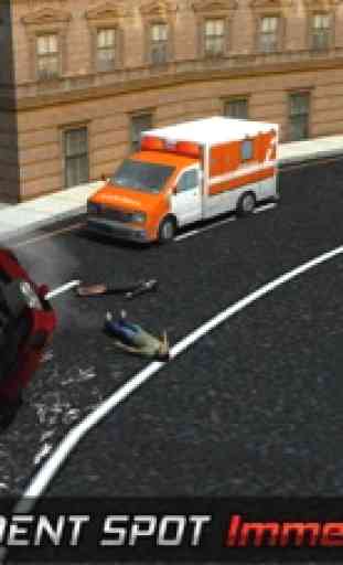 911 Emergency Ambulance Driver Duty: Fire-Fighter Truck Rescue 4