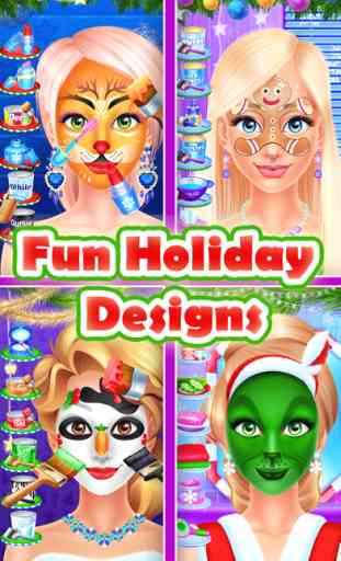 Christmas Face Paint Party - Kids Salon Games 4