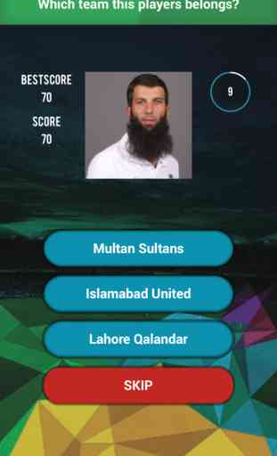 Cricket Player Team - PSL Quiz 4