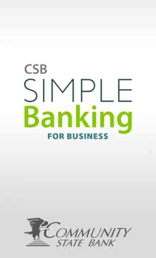 CSB Simple Banking – Business 1