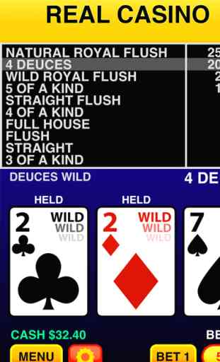 Deuces Wild Casino Video Poker 1