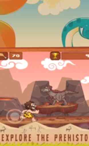 Dino Hunt Simple One touch prehistoric runner game 1