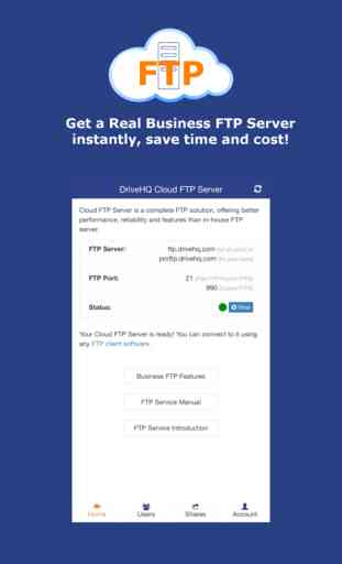 DriveHQ Cloud FTP Server 1