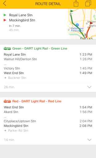 ezRide Dallas - Offline Public Transport Trip Planner 3