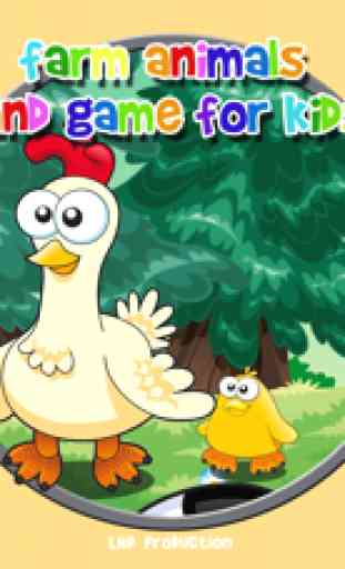 farm animals and games for kids - free game 1