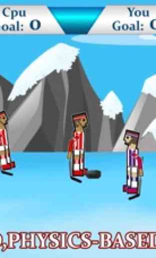 Hockey Physics Game-Glow Hockey Soccer Jump Fun 4