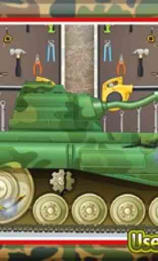 Kids Army Tank Repair – War Tanks Workshop 4