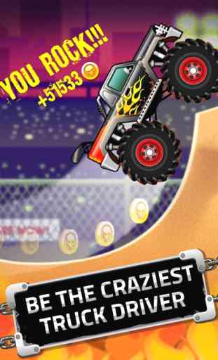 Monster Truck: Climb Racing - Crazy Road Challenge 2