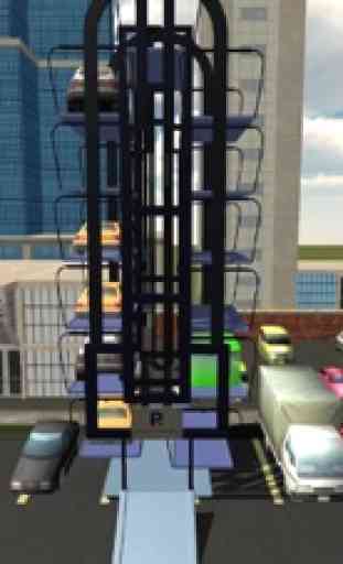 Multi Level Car Parking Crane Driving Simulator 3D 3
