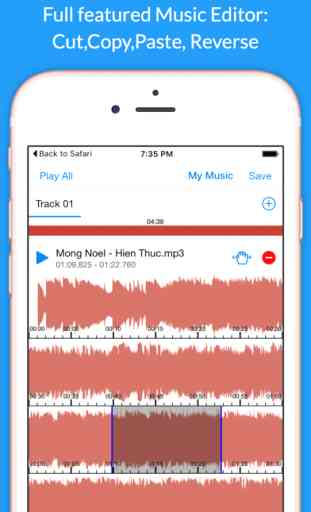 Music Editor Free - Save & Edit MP3 for Clouds 2