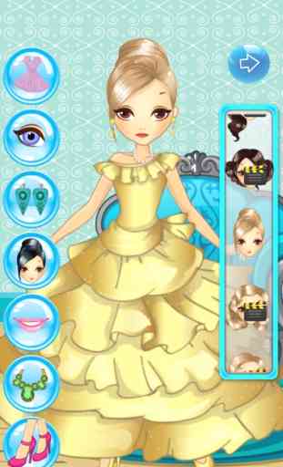 Princess Girls Dress up and Make up Makeover Game 3
