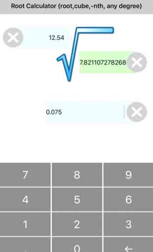Root of any degree Calculator 2